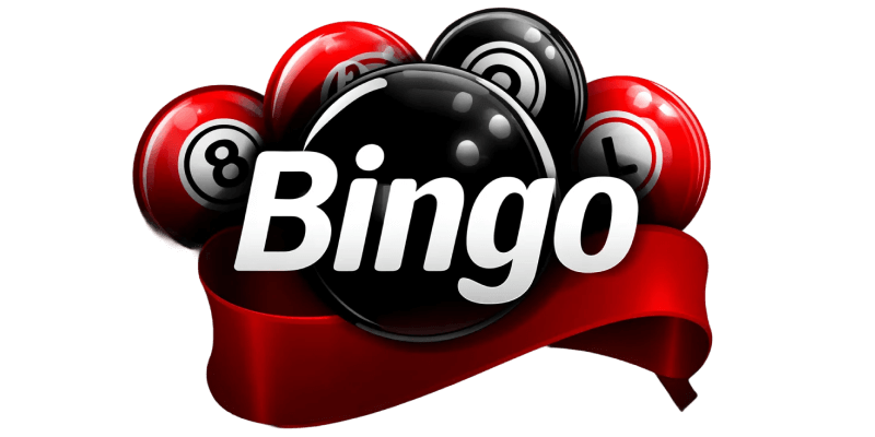 Bingo game balls logo